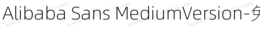 Alibaba Sans MediumVersion字体转换